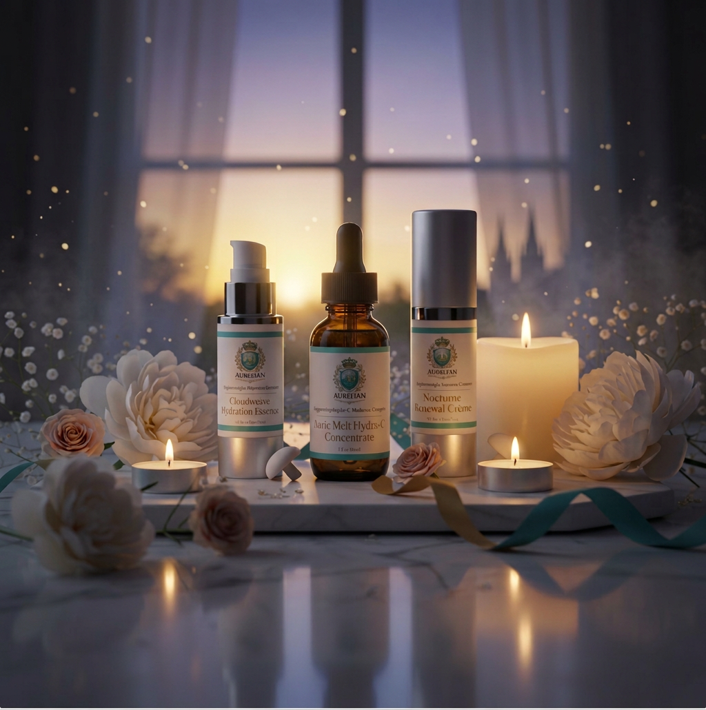 Night Ritual Mini evening mushroom skincare trio gift set by The Aurelian House