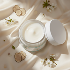 Velvet Body Soufflé white truffle body moisturizer open jar by The Aurelian House